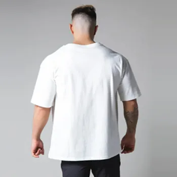 Muška moda Muške t-shirt majice Ljetna odjeća za fitness i bodybuilding Muške košulje od pamuka Besplatne Sportske dvorane Kvalitetna majica u stilu hip-hop