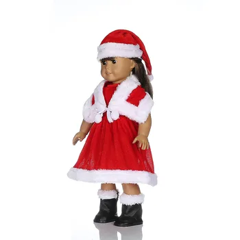 Najbolji rođendanski dar za djecu Kvalitetan moderan ručni rad 18-inčni lutka Božićno odjeća (bez cipela)