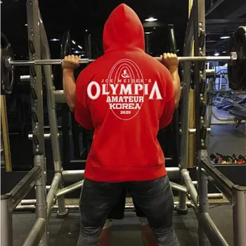 Najviše se prodaju Nova muška sportska majica za zimski odmor Olympia s kapuljačom za sportske dvorane, funky jakna za fitness u 2020, pamuk pulover OLYMPIA M~3XL