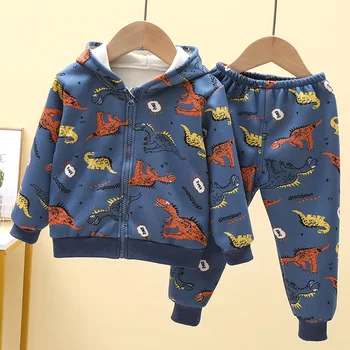 Nova dječja odjeća Jesen zima 2021 Kit dječjem свитеров od kašmira za djevojčice Kardigan s kapuljačom Komplet odjeće za male dječake