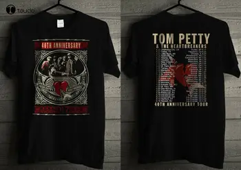 Nova muška t-shirt Tom_Petty Crna Majica s 40-godišnjice Turneje _Hq-Design_ Unisex