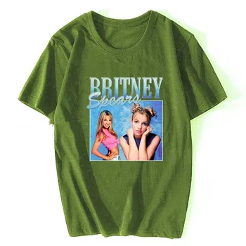 Nova Svakodnevnica Ulica Britney Spears Prekrasna Slika, Hip-hop Print Mode Za Muškarce I Žene Punk Retro Stil Slobodne Prozračna Kratke Sle