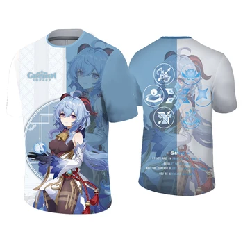 Nove majice Genshin Impact Vruće Igre 3D Print Ulica odjeća Anime Kawai Muška/ženska moda majica Harajuku s okruglog izreza camisetas 100-6X
