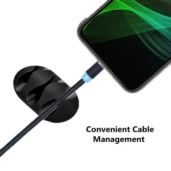 NOVI 3 rupe USB Kabel Organizator Navijanje Žica Miš Stolni Organizator Za Slušalice, Kabel Zaštitnik Držač Za Upravljanje Telefonskim Kablom Isječak