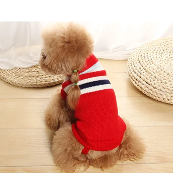 Novi Dizajn Šareni print topla zimska odjeća za kućne ljubimce, za pse Odjeća za male i srednje pse Chihuahua Štene Božićni pulover 10E