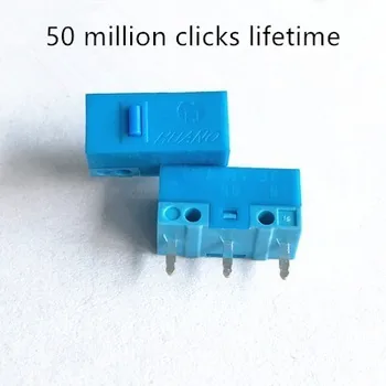 Novi dolazak originalna Huano plava omotnica miš sa plavom točkom udubljenu tipku udubljenu tipku 50 milijuna klikova vijek trajanja контактор od zlatne legure