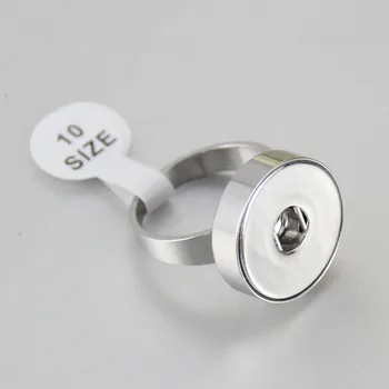 Novi JZ0018 jednostavni sigurnosni prsten od nehrđajućeg čelika 316L 4 veličine pogodne za gumba 18 mm DIY elementi u rasutom stanju