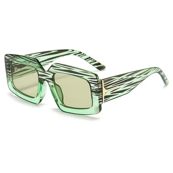 Novi Kvadrat Ženske Sunčane naočale Sunčane Naočale Zelena Narančasta Berba Dizajnerske Modne nijanse UV400 Muški Muški Ženski naočale Gafas De Sol