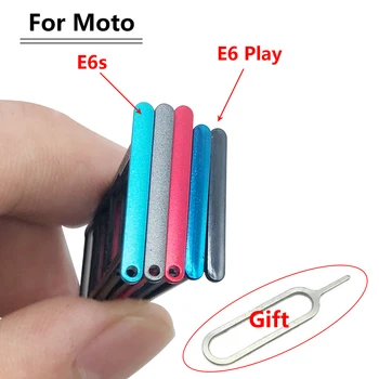 Novi ležište za SIM karticu za Moto E6 Play E6S G10 One Action One Fusion Macro Utor za SIM karticu Adapter za držač police za SD-kartice