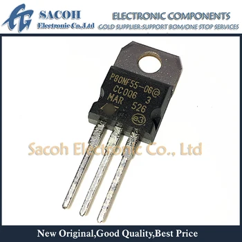 Novi Originalni 10 kom./lot STP80NF55-06 P80NF55-06 ili STP80NF55-08 P80NF55-08 ili STP80NF55 P80NF55 80NF55 TO220 80A 55 U MOSFET tranzistor za napajanje