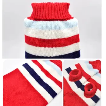 Odjeća za pse džemper jesensko-zimska topla odjeća majica s низом Božić sob mačka pletenje Medo pomeranian jelen pas neto crvena