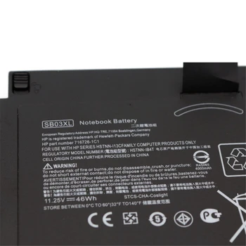 Oein Pravi baterija SB03XL za HP EliteBook 820 720 725 G1 G2 HSTNN-IB4T HSTNN-l13C HSTNN-LB4T SB03046XL 717378-001 E7U25AA