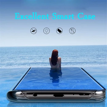 Ogledalo smart-Flip Torbica za telefon Samsung Galaxy A2 Core A9 2019 Pro A8S A8 Plus 2018 A5 A7 A6 A9S Star Lite A6S Stalak Potpuna pokrivenost
