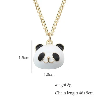 Ogrlica sa kravatom Donje Ogrlica Besplatna Dostava Gorski Kristal Ženski Nakit Panda Pomorski Život Slatka i Slatka Zec