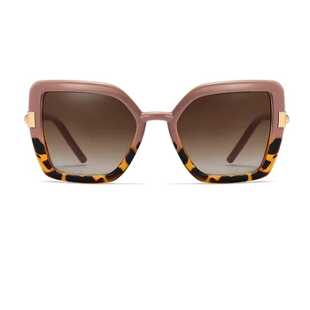 Ogroman ružičasti ženske Sunčane naočale Novi Modni Brand Dizajner Trg Velike Sunčane Naočale Ženske Berba gradijent ispunjava Retro Naočale UV400