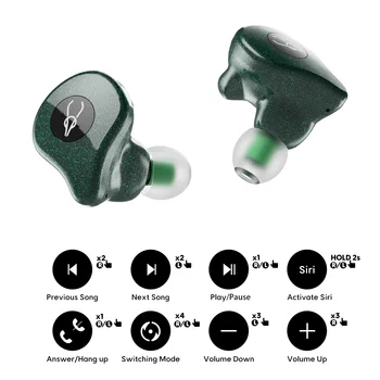 Originalna slušalice Sabbat E16 TWS True Wireless Bluetooth kompatibilne slušalice s prekrasnim stereo audio HiFi u uhu CVC8.1 Noise liner Sport