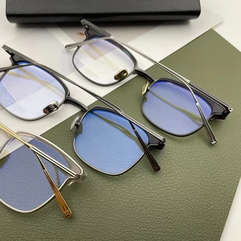 Originalni japanski okvira za naočale, Titan Bodovi na recept Ženske naočale za kratkovidnost Rimless za naočale, Gospodo Berba Dizajnerske marke naočale