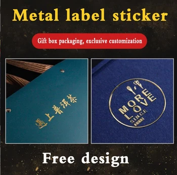 Personalizirane naljepnice s logotipom Metalni zlatne/srebrne Naljepnice Za marke marke poslovne tiskanice naljepnica Za ispis