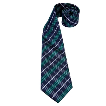 Plavo-zelene kockice svila Vjenčanje kravate za muškarce, Ručno ergele, dar, Muških kravata, Modni dizajner, Business college, Дропшиппинг, Hi-kravata