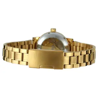 POBJEDNIK Modne muške i ženske satove Remen od nehrđajućeg čelika Zlatni Dial Automatski Mehanički sat