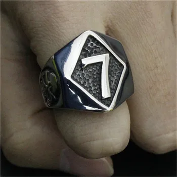Podrška Droship Veličine 7-15 Broj 7 Prsten s lubanjom Od Nehrđajućeg Čelika 316L Super moderan muški Байкерское prsten s lubanjom