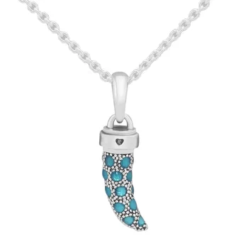 Pogodan Za Narukvice Pandora Ovjes Tirkizno Talijanski Perle Od Rog 925 Sterling Srebra-Nakit Besplatna Dostava