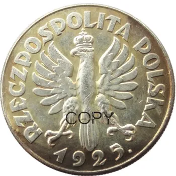 Poljska 2 Zl 1925 Посеребренная kopiju novčić
