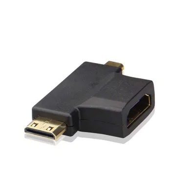 Pozlaćeni HDMI Ženski na Mini Micro HDMI Muški V1.4 2 1 Adapter je pretvarač novi