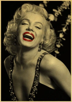 Poznata glumica Marilyn Monroe je Vintage Plakati Za Dom/Bar/Salon Dekor kraft-papir visoke kvalitete plakat naljepnica na zidu
