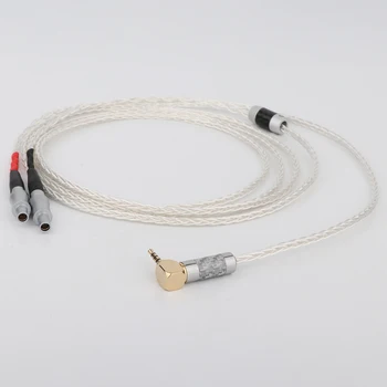 Preffair Hi-End slušalice od čistog srebra kabel za slušalice kutni priključak od 2,5 mm za HD800 HD800s HD820s HD820 Enigma Akustika