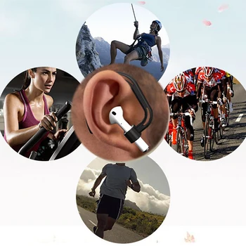 Pribor za slušalice 2 kom. Držač Bežične Slušalice Anti-izgubljene Zaštitne Заушники za AirPods 1 2 Solidne Zgodan