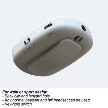 Prijenosni radio DAB/DAB+ s OLED-sportski music player FM-Kompatibilan s Bluetooth Radio za telefoniranje bez korištenja ruku sa slušalicama