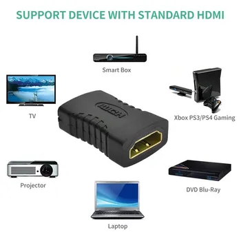 Priključak kabela HDMI Ženski do Ženskog Priključak Produžni kabel Prilagodnika Позолоченная Podrška za 3D 1080P Monitor na Laptop Projektor PS3