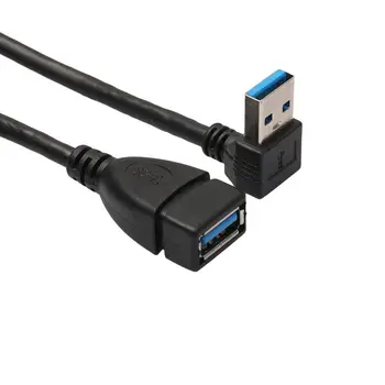 Produžni kabel, USB 3.0 Pod pravim kutom od 90 stupnjeva od muškaraca i žena, Kabel adaptera, 20 cm