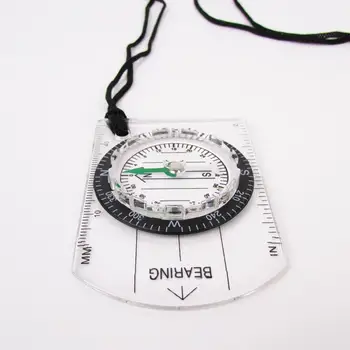 Profesionalni Mini Kompas Traka za Zumiranje Karte Višenamjenski Kompas za Kampiranje, Oprema Za planinarenje, šetnje Pribor Za Preživljavanje Na Otvorenom B1Z9