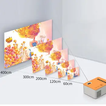 Projektor za telefon LED Mini projektor WiFi Bluetooth Projektori 1,8-inčni Ekran Home LCD Prijenosni Kino 1080P