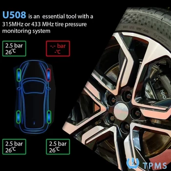 Reset senzora tlaka u auto gumama TPMS Alat za ponovno učenje U508 Univerzalni Način Učenja Okretanja gume 2020 Auto Skener EL50448