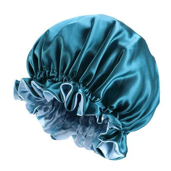 Satin shape za žene s prirodno kovrčavu kosu Mekana Kapica za spavanje sa gumenom trakom