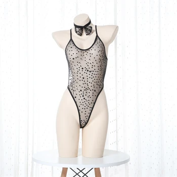 Seksi Donje rublje je Ženski Kupaći kostim Bikini Haljina Prozirna Uniforma Uloga Seks-odijela Lolita Пижама Body