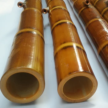 Set za pušače shisha PITILLERA Specialty Cijev Bamboo 1 kom. Dimnjak Dug Veliki Bambus je Prirodni Ručno Polirani Pribor za nargile za zdravlje