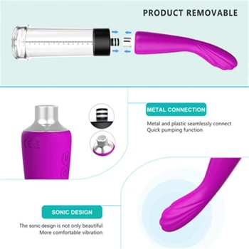 Sex shop Muški vakuum pumpa za penis Vibrator za povećanje penisa Električni trening alat za usisavanje penisa muške i ženske igračke
