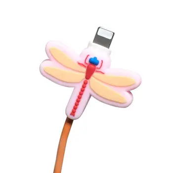 Slatko Oblik Kukca USB Kabel Punjača Zaštitni Poklopac Mekani Silikonski Kabel Prijenos Podataka Zaštitnik Kabel Za Smartphone iPhone
