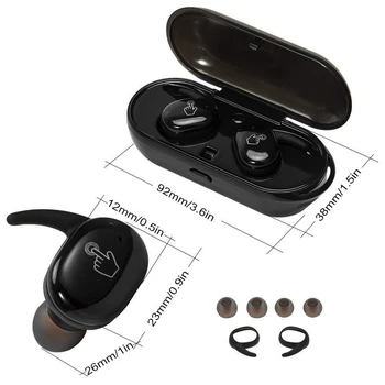 Slušalice TWS 5.0 Bežične Mini-Slušalice za smanjenje Buke Stereo Sportske Vodootporne Slušalice Slušalice S Mikrofonom TSLM