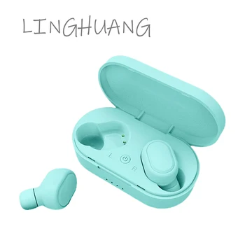 Slušalice TWS M1 Bluetooth 5,0 Bežične Slušalice Zelena Boja Jezera Slušalice za mobilni telefon Xiaomi Huawei Redmi OPPO Honor