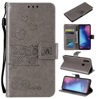 Sova Ljubav Par Kožna Torbica-knjižica za Samsung Galaxy Note 8 9 10 S6 S7 S8 S9 S10 S20 FE Plus Ultra Telefon Flip Novčanik Meki