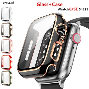Staklo+Poklopac kućišta Apple Watch 44 mm 40 mm 42 mm 38 mm torbica iWatch Pribor branik+zaslon Zaštitnik Apple watch serija 3 4 5 6 SE