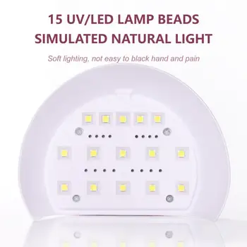 Sušilica za nokte Led Lampa za nokte 48 W Inteligentni Senzor Lampa za fototerapije UV-lampa za led Sušenje Gel-lak je Odbrojavanje Automatski Senzor Manikura Alati