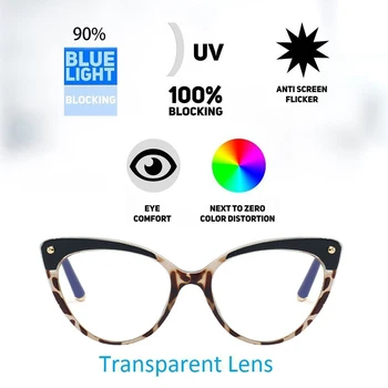 Swanwick anti-plavo svjetlo naočale optički okvira za naočale za mačji očiju TR90 modni stil crne леопардовые naočale dodatna oprema za stranke