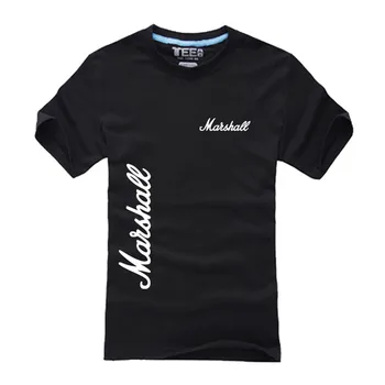 T-shirt unisex s logotipom Marshall casual majica kratkih rukava s po cijeloj površini muška t-shirt funky cool majica