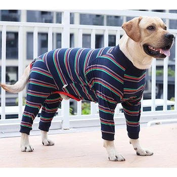 Tanke elastične Tijelo za velike pse Pamučna odjeća Štiti želudac Pidžama za velike pse Zimi i u Jesen Kombinezon za kućne ljubimce